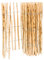 BOGATECO Clôture à Lattis Noisetier Bois | 80 cm de Hauteur et 500 cm de Long | Distance Entre Lattes 4-5 CM | Idéal comme Une Clôture de Jardin | Peut être Utilisé comme de Support pour Les Vignes