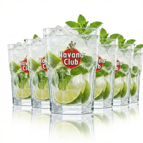 6 x Havana Club Rum Exclusive Tumbler Glas Longdrink Bar Cocktail Party