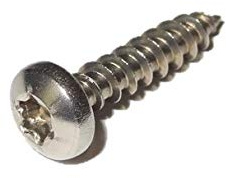 Spanplattenschrauben 50 Stück - 3x10 Edelstahl-TX10-Halbrundkopf PAN HEAD