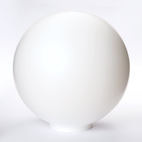 Bola de cristal con borde muchos tamaños, cristal opalino mate de repuesto (diámetro: 300 mm, borde: 115 mm)