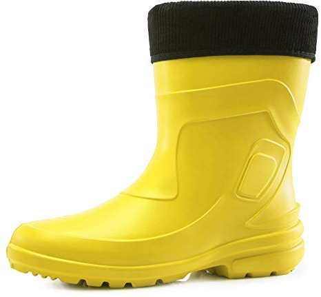Ladeheid Dam Thermo EVA Gummistövlar lätt som en fjäder LA-800-2017 (MörkGul/Svart, 41 EU)