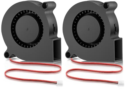 GDSTIME 2 Stück 5015 24V Gebläse Lüfter 50x50x15 Radiallüfter 5015 24V Fan | lüfter 5015 24v radial lüfter 50x50x15mm Turbinen Turbo 50mm Kühlung Ventilator 4000 U/min 5CM