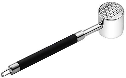Winfred Fleischklopfer Edelstahl, Doppelseitig Fleischhammer, Schnitzelklopfer für Steak, Huhn, Fisch, Schwein, Spülmaschinenfest (27cm)