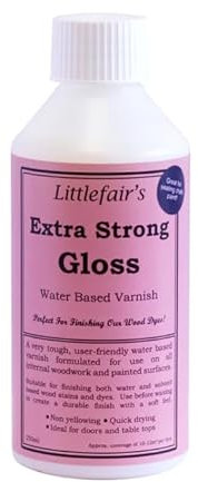 Littlefair's Extra starker Holzlack für den Innenbereich, wasserbasierter Türlack (250 ml, Glänzend)