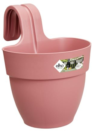 elho Vibia Campana Easy Hanger small Pflanztöpfe - Puderrosa | L 24.1 x B 20.5 x H 26.5 cm | Für den Außenbereich geeignet