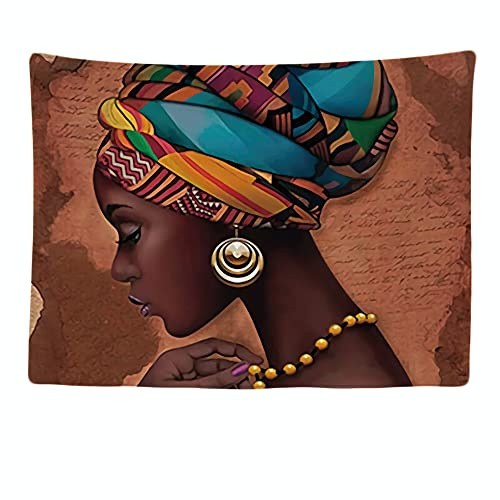 Ulticool - Appeso a Parete Decoración Casa - Cinta Pelo Mujer Elegante - 200 x 150 cm Grande – Murales Alfombra Tapiz Pared - Tapices Decorativo para Habitacion Dormitorio Salon