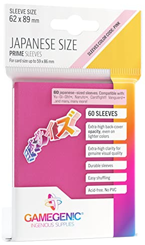 Gamegenic, Prime Japanese Sized Sleeves Pink, Zubehör