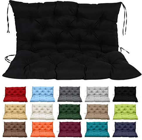 CIYEFHSEF Kissen Für Hollywoodschaukel, 2-3 Sitzplätze Auflage Für Hollywoodschaukel Gartenschaukel Sitzkissen Rückenkissen Sitzpolster Polster Schaukelbank Auflage (L(59x40x4inch) A10)