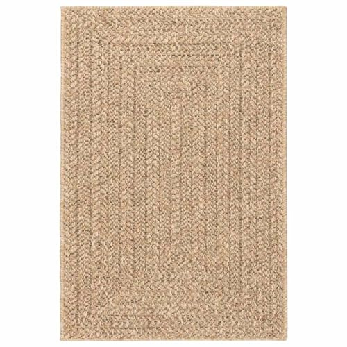 vidaXL Teppich 120x170 cm Jute-Optik Innen und Außen