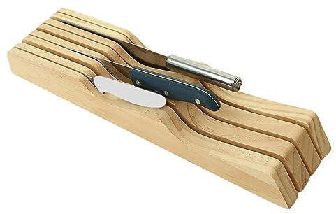 Kaxenig Cassetto portacoltelli | Conservazione dei coltelli, portacoltelli da Cucina Contiene 7 coltelli - Inserto Organizer per cassetto portacoltelli nel cassetto, portacoltelli, portacoltelli