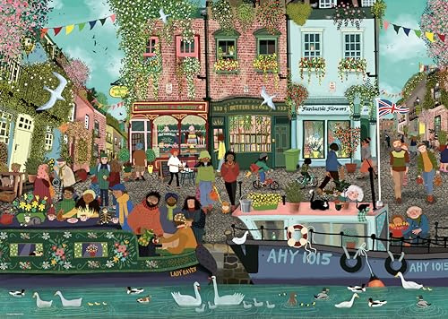 Ravensburger Puzzle 12000814 - Riverside Town - 1000 Teile Puzzle für Erwachsene und Kinder ab 14 Jahren,