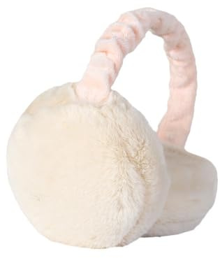 HSAJS Ohrenschützer Damen Winter Plüsch Ohrenwärmer Faltbare Warme Weiche Mode Ohrenschutz Kälteschutz Earmuffs Kalte Winterzubehör Outdoor Ohrenmuscheln für Frauen (Weiß)