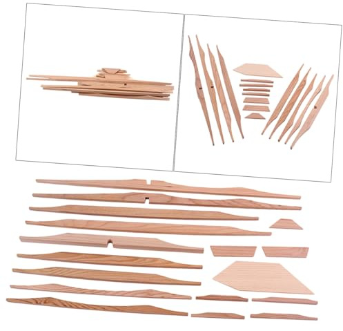 Fichtenholz Verstrebungsset für Gitarre 41 Zoll 17 Stück für Akustikgitarre | Gitarrenbauer Selbstgemacht Zubehör, Braun, Holz, Gs307, Glatte Oberfläche, für Innenausbau