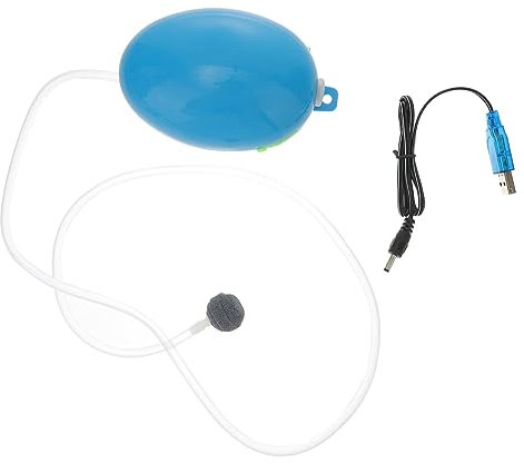 DOITOOL Pompe à Oxygène Portable pour Aquarium Mode Intermittent et Continu Facile à Transporter