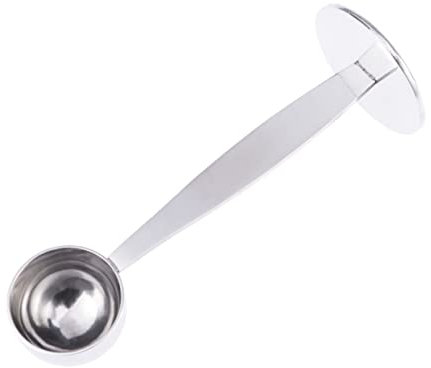 Cabilock 10g Cuchara Medidora De Acero Inoxidable Cuchara Apisonadora Para Granos De Café Medidora Para Preparar Espresso Casa