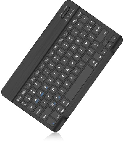 IVEOPPE Clavier Bluetooth sans Fil, Clavier Bluetooth sans Fil Ultra-Fin pour iPad, iPad Pro, Tablette Compatible avec Android/Samsung/Huawei/Xiaomi/Lenovo, Noir