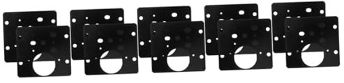 Gadpiparty 10stücke Scharnier Reparaturplatten Aus Edelstahl Für Schranktüren Robuste Montageplatten Zur Einfachen Reparatur Beschädigter Möbel Langlebig Und Elegant Für