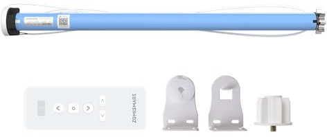 YoumiAi Matter WiFi Blinds Motor,AC 220 V Tubular Roller 2 Nm Shutter Motor for 38 mm Pipe,Support 10 KG Tube Blinds Homekit Matter App Siri Voice Timer Control(with 1chanel remote)