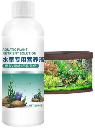 Wasserpflanzendünger,Flüssiger Aquariumdünger - Lebensmittel für den Pflanzenanbau - Effektives, gedeihendes Pflanzenfutter, nährender Pflanzendünger 200 ml für Süßwasseraquarien