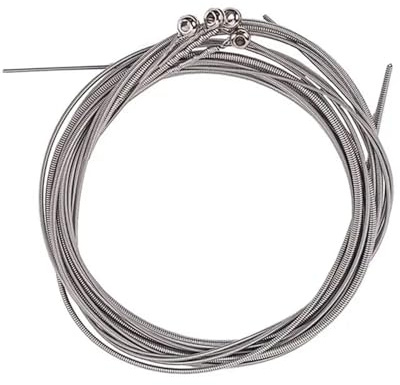 GIJMZY Corde per Chitarra da Concerto Set di Corde for Basso in Acciaio Parte for Basso Elettrico 4 Corde Set di Accessori in Acciaio Inossidabile Sostituzione Metallo Carbonio Elettrico flatwound