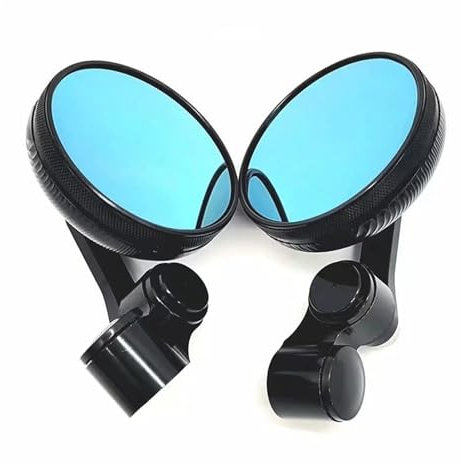 Seite Rückspiegel 1 Paar 8mm 10mm Für Für Z750 Aluminium Retro Mini Motorrad Rearview Außenspiegel Lenkerendenspiegel