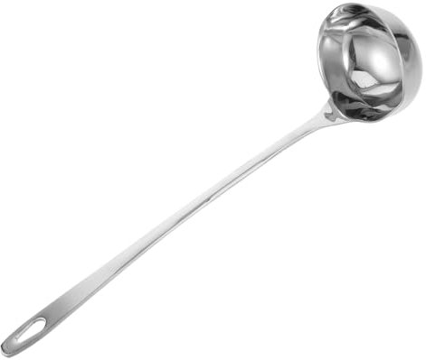 UTHCLO Louche à Bec Verseur Double En Acier Inoxydable, Manche Long Et Nettoyage Facile, Adaptée Au Service De Soupes Et Autres Liquides