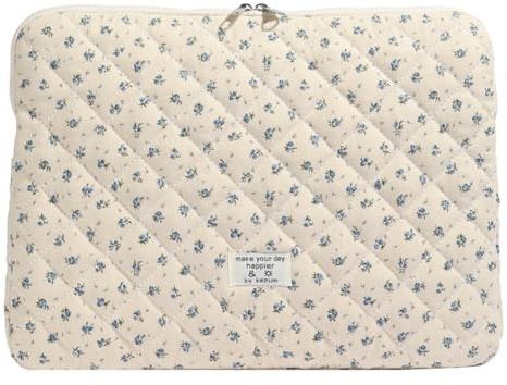 GSenhui Puffy Laptop Hülle Sleeve Case für 11-15 Zoll Laptoptasche Florale, Kompatibel mit 13.3-13.6 MacBook Air/Pro Case Notebook Hülle Aesthetic ipad Tasche für MacBook Pro