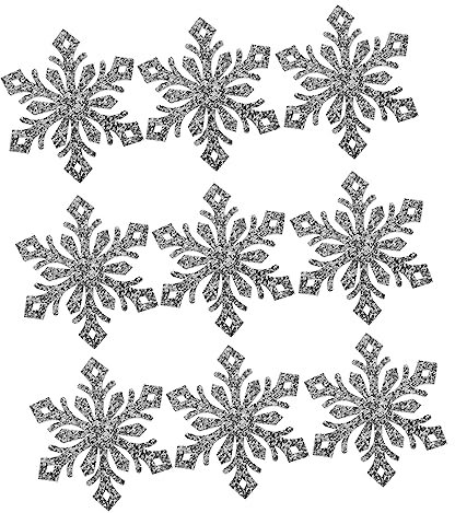 Uonlytech 30stücke Selbstgemacht Schneeflocken Haarspangen Glitzernde Bastelaccessoires Für Haarnadeln Und Weihnachtsdeko Aus Leichtem Material