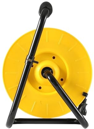 Hose Reels 50M Outdoor Universal Extension Power Cord Reel Retractable Cable Reel Extension Thermal Cut-Out Iron Rack 3G2.5mm2 Wire