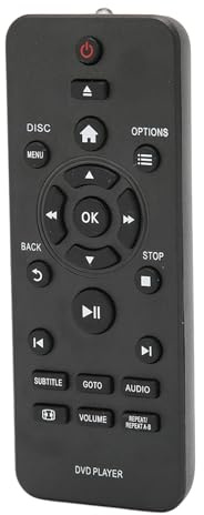 Erchineko Telecomando Sostitutivo Universale per Lettori DVD RC-5721 DVP3670K DVP3864K DVP3870K, Facile da Usare, Nessuna Configurazione Richiesta, Materiale ABS Resistente, Comoda Sostituzione