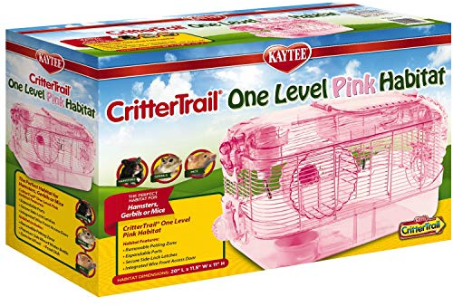Kaytee CritterTrail Pink Habitat for Pet Mice, Dwarf Hamsters, Hamsters or Gerbils