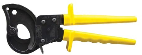 Klein Tools 63607 Kabelschneider, Ratschen-Draht-Kabelschneider, Werkzeug schneidet Kupfer, Aluminium und ACSR