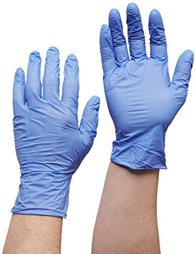 Sempercare 8267 93847/3000002160 nitrile Skin, einmalschutz e guanti in nitrile, senza polvere, Taglia Large In Lattice (8 – 9), della lavanda blu (confezione da 200 pezzi)