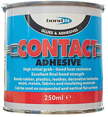 250ml Bond it Contact Adhesive Rubber Plastic Metal Leather Wood strong Glue