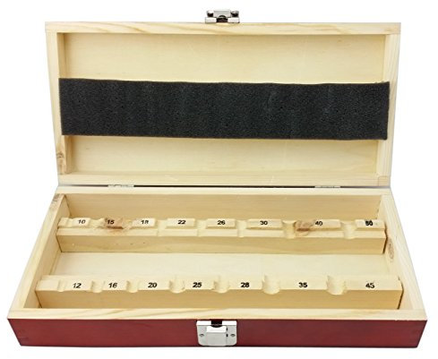 Holzkasten LEER für 15 Forstnerbohrer Kunstlochbohrer 10-50 mm Holzbox Holzkassette