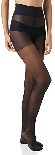 Dim Damen Collant Perfect Contention Transparent 25d Strumpfhose, Schwarz (Noir 0hz), Medium (Herstellergröße: 2)