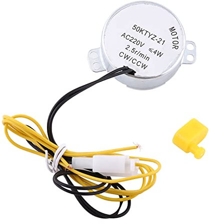 Jadpes Synchronmotor, Synchroner Eierwendermotor, 2 Typen 110/220 V AC Hühnereidreher-Rotator-Inkubator-Motor mit Anschluss für Hühnerenten-Gänsevogel-Bruteier(220V)