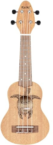 Ortega Guitars Ukulele Sopranino Mancino – Acustico – Keiki K1 Series – Okoume, Natural (K1-MM-L)