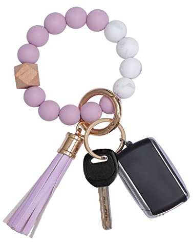 AOKSUNOVA Schlüsselanhänger Armband Autoschlüsselanhänger Perlen für Frauen