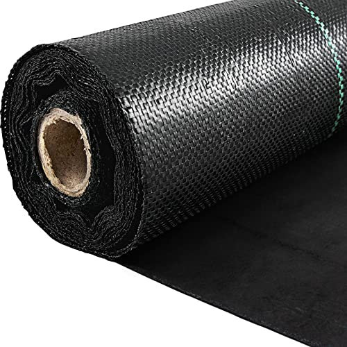VEVOR Telo Pacciamatura Anti Infestanti, 200g/㎡ PP Barriera di Tessuto per Erbacce Paesaggistico da Giardino Protezione di Suolo UV Tessuto Polietilene 1,2 x 30,5 m, Tessuto Geotessile per Giardino