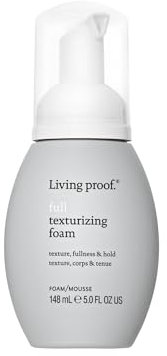 Living Proof Full Texturizing Foam | Schiuma secca volumizzante, dona texture e struttura durante lo styling | Protezione dal calore ideale | Cruelty Free, senza siliconi, parabeni, solfati | 148ml
