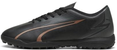 PUMA Men's Ultra Play Turf Trainer Soccer Cleats, Black-Copper Rose, 10, 9 UK