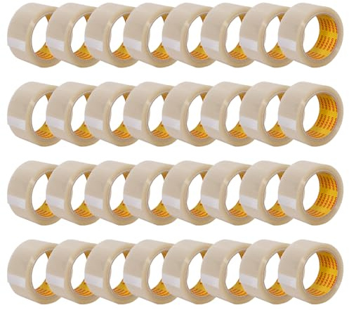 nekko 36 Rollen Paketklebeband Transparent- Starke Klebekraft, Kein Einreißen, Leises Abrollen - Packband Verpackungsband - 50mm x 66m Klebeband