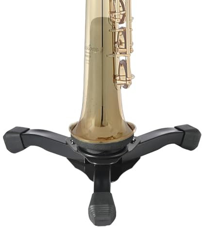 Bexdug Sopransaxophonständer,Tragbarer Blasinstrumentenständer | Zubehör für Blasinstrumente, Faltbarer Sopran-Saxophon-Ständer für Flöte, Klarinette, Oboe, Sopran-Saxophon