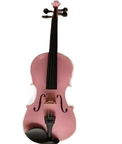 violino per principianti Violino Rosa In Legno Pieno Misura 1/4 3/4 4/4 (Color : 3/4)