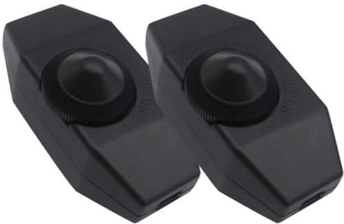 OSALADI Lot De 2 Variateurs Led Rotatifs 220v Noir, Réglable Intensité Et Température, Accessoire D’éclairage Pour Lampe De Bureau Et Domestique