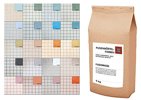 Fugenmörtel-Farben | Einsetzbar für Fugen im Innen- und Außenbereich auf Wand- und Bodenflächen (Dunkelgrau, 1kg)