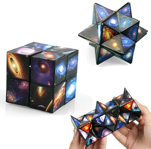 Ainiv Sternenwürfel Zauberwürfel, Sternenklarer Himmel Zauberwürfel Infinity, Stressabbau Spielzeug, 3D Puzzle Würfel, Geschenkideen Anti Stress Würfel IQ Puzzle für Kinder Erwachsene