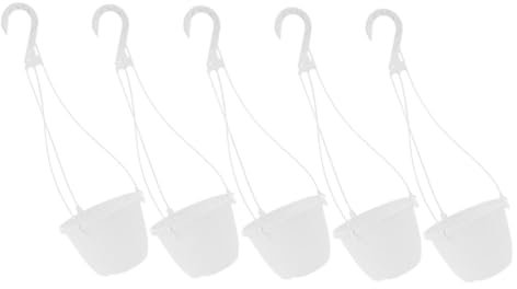 POPETPOP 5 Ganci Per Appendere Le Piante Cestini Per Piante Sospesi Supporto Per Piante Rimovibile Indipendente Vasi Sospesi in Plastica Per