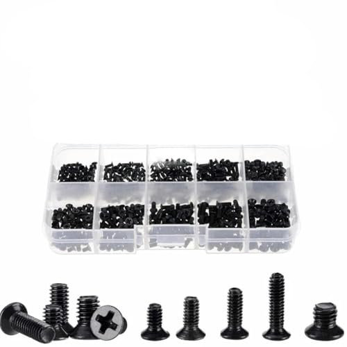 M2 M3 Screw Set Machine Laptop Screw Flat Head Drive Accessories for Repair Computer Electronic Laptop Screws Kit SET-500piece SET
